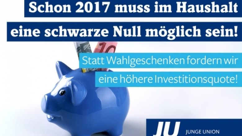 Haushaltsentwurf 2017 ist nicht generationengerecht